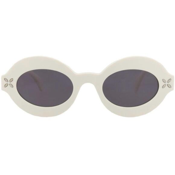 New! Alaïa White Oval Sunglasses AA0059S 002, Authentic main image 14